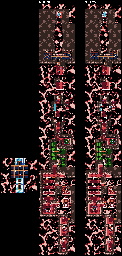 Thumbnail for a map of Level 7 Stage 3 for the Game Boy game Kirby: Tilt 'N' Tumble.