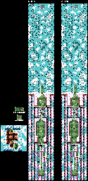 Thumbnail for a map of Level 8 Stage 3 for the Game Boy game Kirby: Tilt 'N' Tumble.