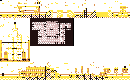 Thumbnail for a map of Level 1 1-3 for the Game Boy game Kirby's Dream Land 2.