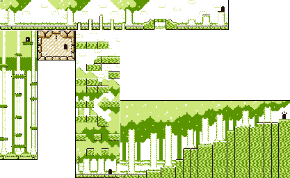 Thumbnail for a map of Level 2 2-3 for the Game Boy game Kirby's Dream Land 2.