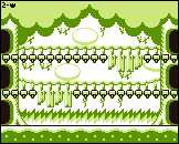 Thumbnail for a map of Level 2 2-Boss for the Game Boy game Kirby's Dream Land 2.