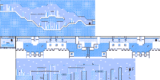 Thumbnail for a map of Level 4 4-3 for the Game Boy game Kirby's Dream Land 2.