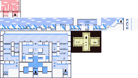 Thumbnail for a map of Level 4 4-4 for the Game Boy game Kirby's Dream Land 2.