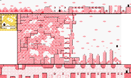 Thumbnail for a map of Level 5 5-1 for the Game Boy game Kirby's Dream Land 2.