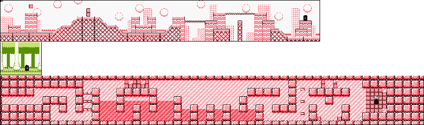 Thumbnail for a map of Level 5 5-2 for the Game Boy game Kirby's Dream Land 2.