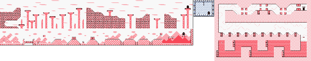 Thumbnail for a map of Level 5 5-4 for the Game Boy game Kirby's Dream Land 2.