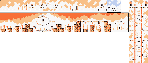 Thumbnail for a map of Level 6 6-1 for the Game Boy game Kirby's Dream Land 2.