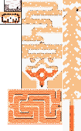 Thumbnail for a map of Level 6 6-6 for the Game Boy game Kirby's Dream Land 2.