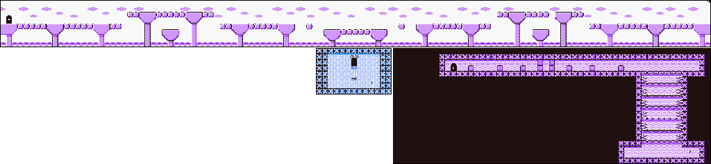 Thumbnail for a map of Level 7 7-4 for the Game Boy game Kirby's Dream Land 2.