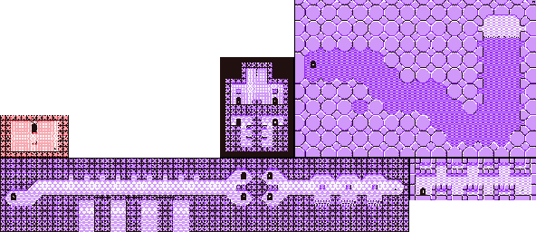 Thumbnail for a map of Level 7 7-5 for the Game Boy game Kirby's Dream Land 2.