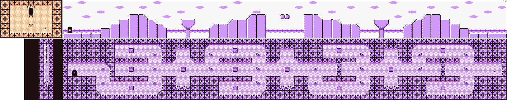 Thumbnail for a map of Level 7 7-6 for the Game Boy game Kirby's Dream Land 2.