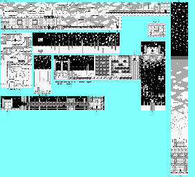 Thumbnail for a map of Bubbly Clouds for the Game Boy game Kirby's Dream Land.