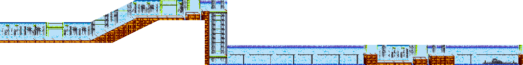 Thumbnail for a map of Probotector Stage 1 for the Game Boy game Konami GB Collection: Vol. 1.