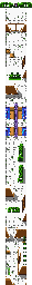 Thumbnail for a map of Probotector Stage 2 for the Game Boy game Konami GB Collection: Vol. 1.