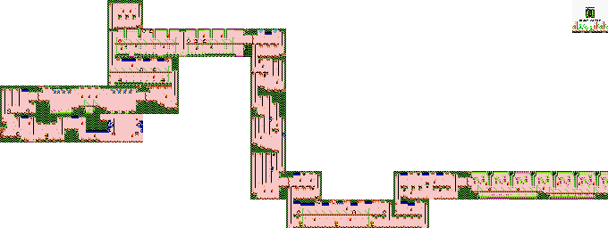 Thumbnail for a map of Castlevania II: Belmont's Revenge Plant Castle for the Game Boy game Konami GB Collection: Vol. 4.