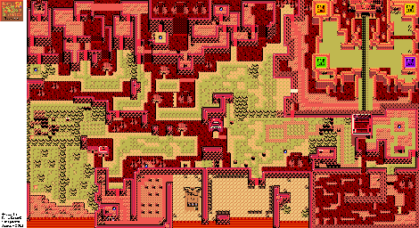 Thumbnail for a map of Subrosia for the Game Boy game The Legend Of Zelda: Oracle Of Seasons.