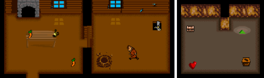 Thumbnail for a map of Bandit House for the Game Boy game Looney Tunes Collector: Alert!.