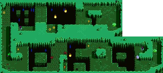 Thumbnail for a map of Hole 10 for the Game Boy game Looney Tunes Collector: Alert!.