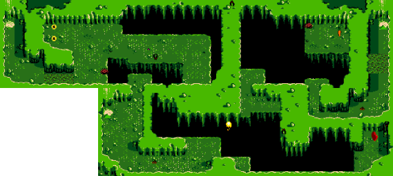 Thumbnail for a map of Hole 11 for the Game Boy game Looney Tunes Collector: Alert!.