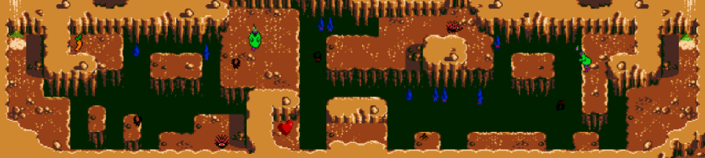 Thumbnail for a map of Hole 14 for the Game Boy game Looney Tunes Collector: Alert!.