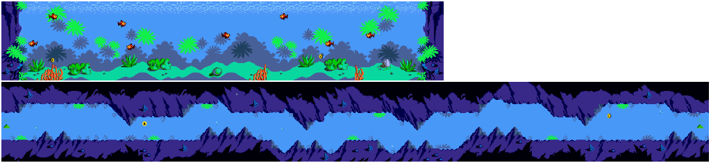 Thumbnail for a map of Pond for the Game Boy game Looney Tunes Collector: Alert!.
