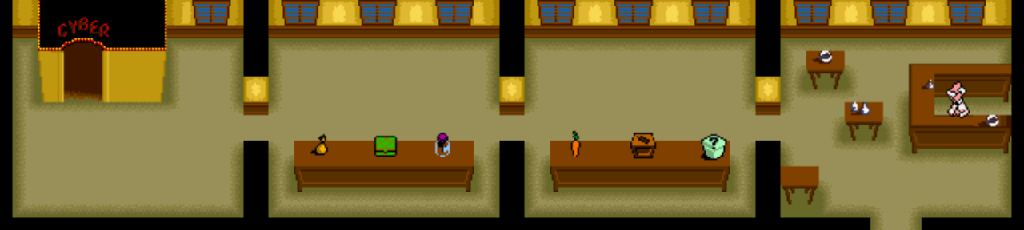 Thumbnail for a map of Town 1 Shop for the Game Boy game Looney Tunes Collector: Alert!.