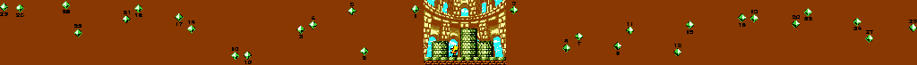 Thumbnail for a map of Stage 5: Speedy Gonzalez Bonus Stage for the Game Boy game Looney Tunes.