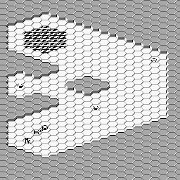 Thumbnail for a map of Stage 1-1: "Momentum" for the Game Boy game Lucle.