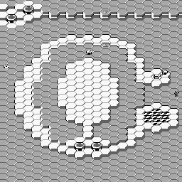 Thumbnail for a map of Stage 2-1: "Charlie" for the Game Boy game Lucle.