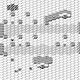 Thumbnail for a map of Stage 2-3: "Slippen" for the Game Boy game Lucle.