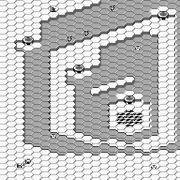 Thumbnail for a map of Stage 2-5: "Hole" for the Game Boy game Lucle.