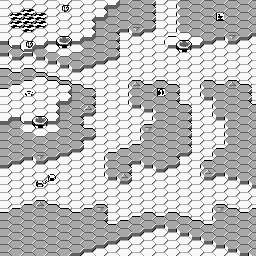 Thumbnail for a map of Stage 3-1: "Labyrinth" for the Game Boy game Lucle.