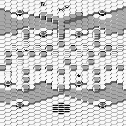 Thumbnail for a map of Stage 4-4: "Cascade" for the Game Boy game Lucle.