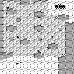 Thumbnail for a map of Stage 5-5: "Pockets" for the Game Boy game Lucle.