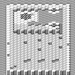Thumbnail for a map of Stage 6-2: "Iceberg" for the Game Boy game Lucle.