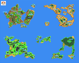 Thumbnail for a map of World for the Game Boy game Lufia: The Legend Returns.
