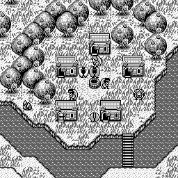Thumbnail for a map of Rosetta Town (On Fire) for the Game Boy game Magic Knight Rayearth.
