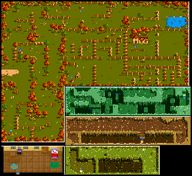 Thumbnail for a map of Countryside for the Game Boy game Marvin Strikes Back!.