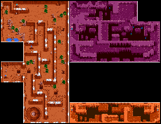 Thumbnail for a map of Hollow Mountain for the Game Boy game Marvin Strikes Back!.