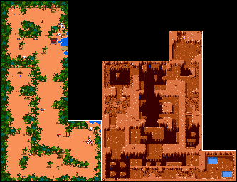 Thumbnail for a map of Mystery Island for the Game Boy game Marvin Strikes Back!.