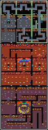 Thumbnail for a map of Secret Base for the Game Boy game Marvin Strikes Back!.