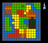 Thumbnail for a map of World (In-Game Map) for the Game Boy game Marvin Strikes Back!.
