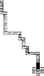 Thumbnail for a map of Wily's Fortress for the Game Boy game Mega Man: Dr. Wily's Revenge.