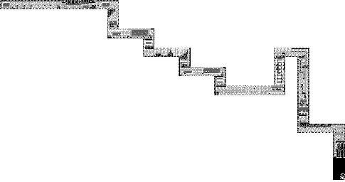 Thumbnail for a map of Wily's Space Fortress for the Game Boy game Mega Man: Dr. Wily's Revenge.