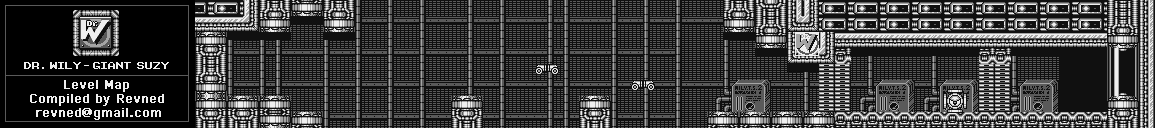 Thumbnail for a map of Dr. Wily Giant Suzy for the Game Boy game Mega Man III.