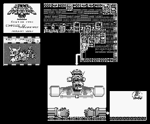 Thumbnail for a map of Wily's Spaceship Stage 3 for the Game Boy game Mega Man IV.