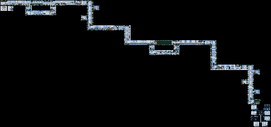 Thumbnail for a map of Wily's Fortress Stage 2 for the Game Boy game Mega Man V.