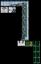 Thumbnail for a map of Wily's Fortress Stage 3 for the Game Boy game Mega Man V.