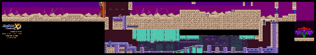 Thumbnail for a map of Opening Stage for the Game Boy game Mega Man Xtreme 2.