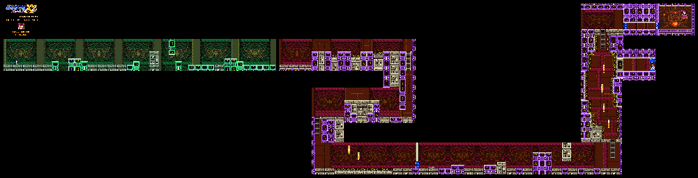 Thumbnail for a map of Reploid Research Center Stage 3 (X) for the Game Boy game Mega Man Xtreme 2.